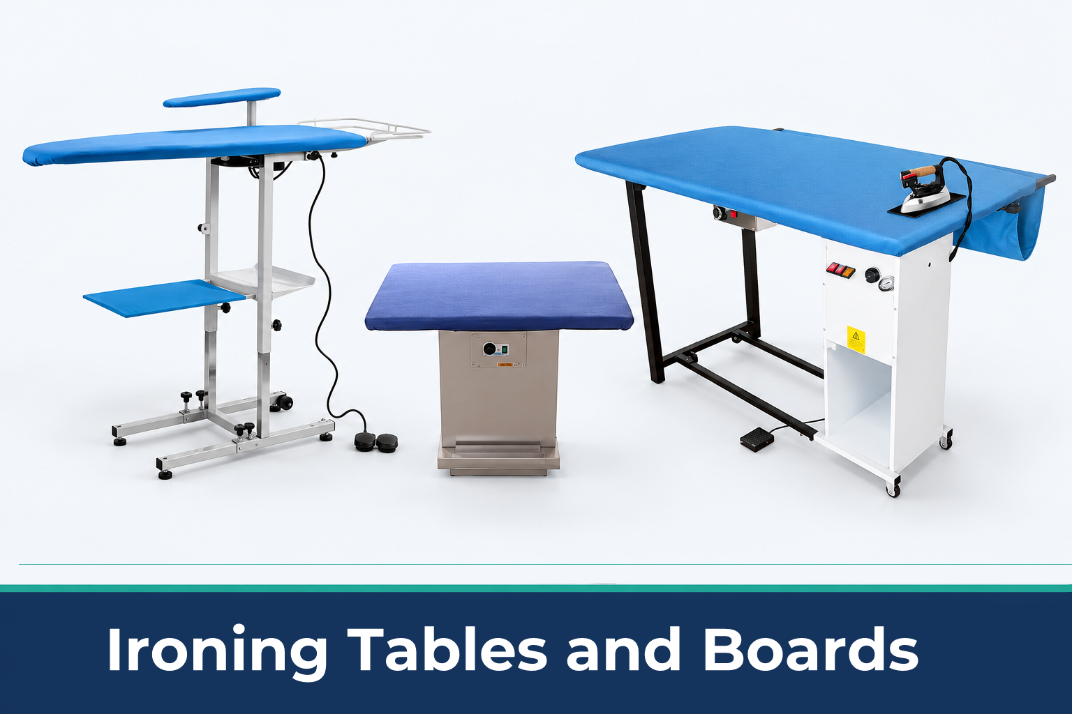 Vacuum and heated ironing tables for commercial use