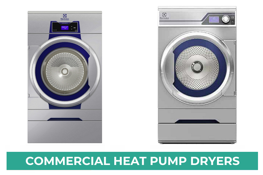 Commercial heat pump tumble dryers - energy efficient